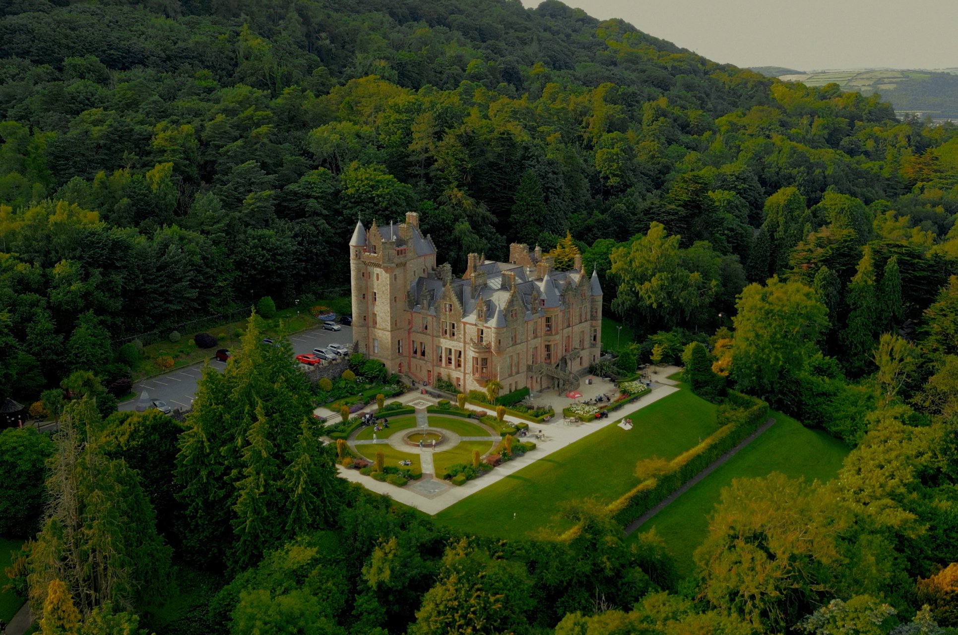 Belfast Castle ariel view